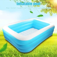 portable kid summer large swimming pool thickened home garden furniture inflatable aerated square pool game babys bathtub