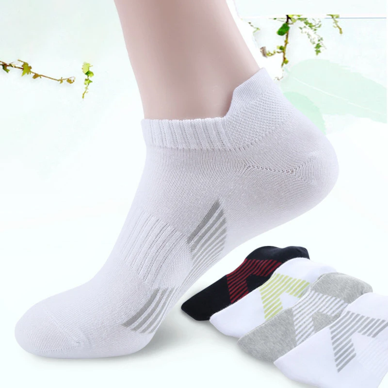 

Q Summer Deodorization Pure Colors Fashion Short Sock 1Pairs Fashion Men Boat Socks Breathable Sports Cotton Non-Slip Men Socks