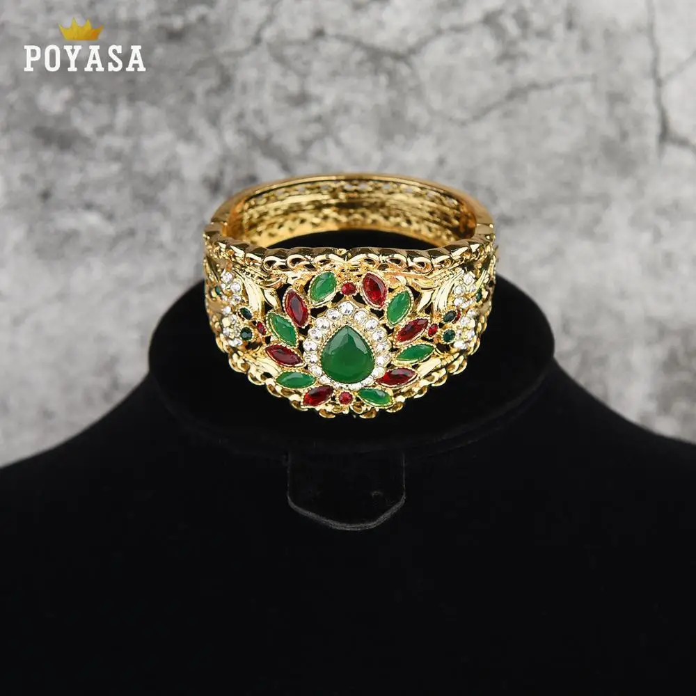 Роскошный свадебный комплект ювелирных изделий красочное ожерелье с