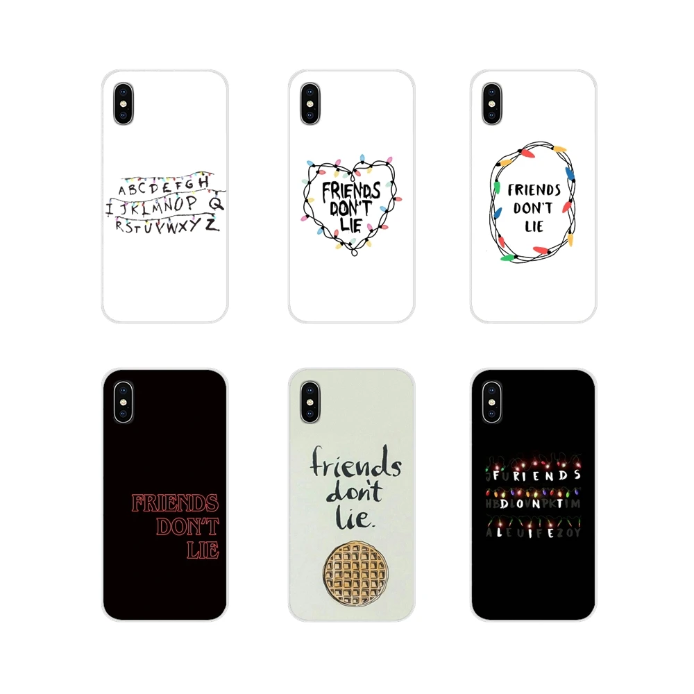 Силиконовый чехол для телефона с принтом &quotочень странные дела&quot &quotдрузья&quot