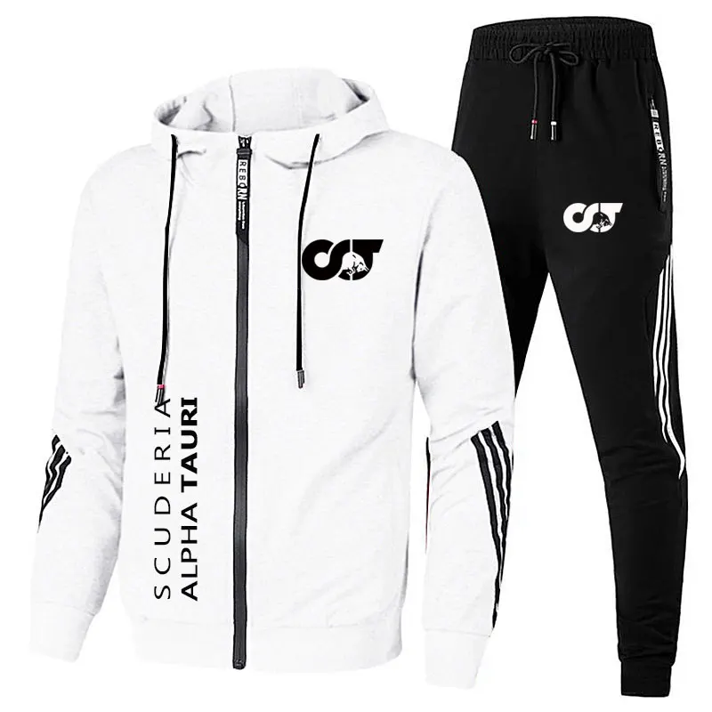 

Car fan service F1 racing LOGO men's sportswear suit zipper cardigan 2 piece hoodie casual men's spring and autumn new products