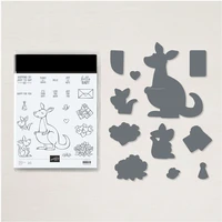 kangaroo metal cutting dies and stamps for scrapbook craft stencil diy album paper make template decor design new arrival 2021