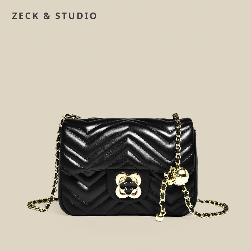 

Trendy Quilted Designer Small Shoulder Crossbody Bags for Women 2021 Hit Women's Winter Branded Trending Chain Handbags Purses