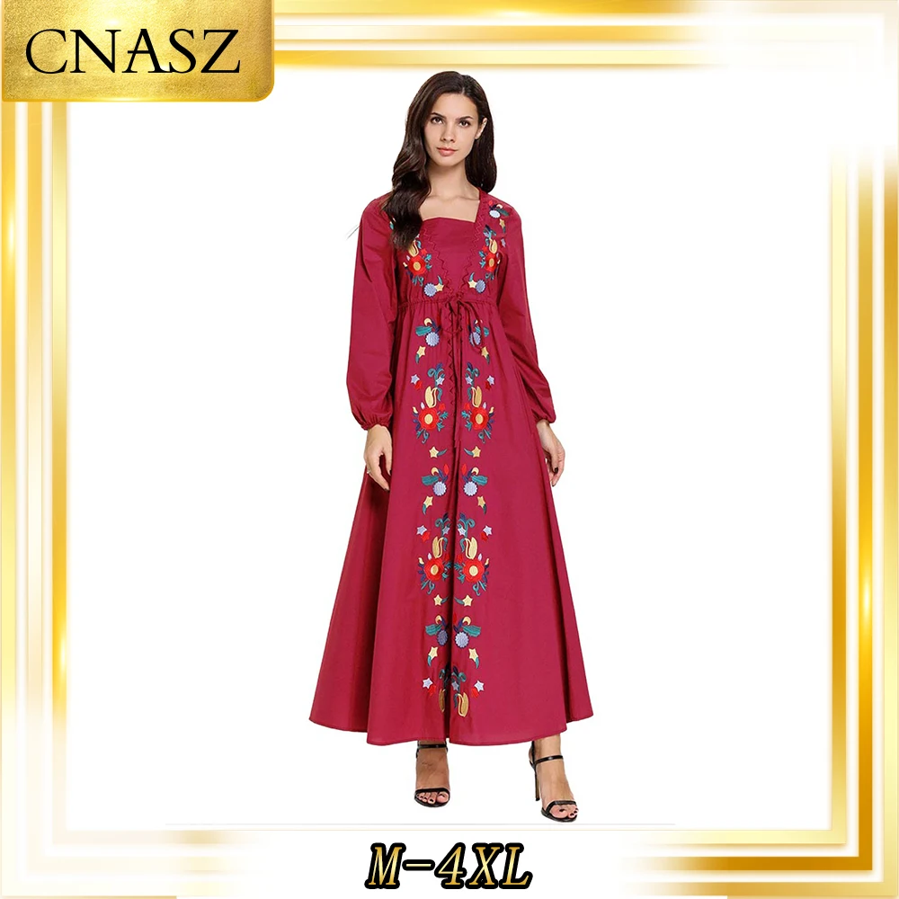 Abaya Турция благородный и удобный арабский Женский Галстук большого размера с