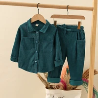 girls shirt clothing tracksuit autumn spring fashion suits long sleeved topspants 2 pieces solid color active set