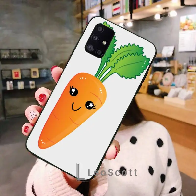 

carrot Phone Case For Samsung A40 A31 A50 A51 A71 A20E A20S S8 S9 S10 S20 Plus note 20 ultra