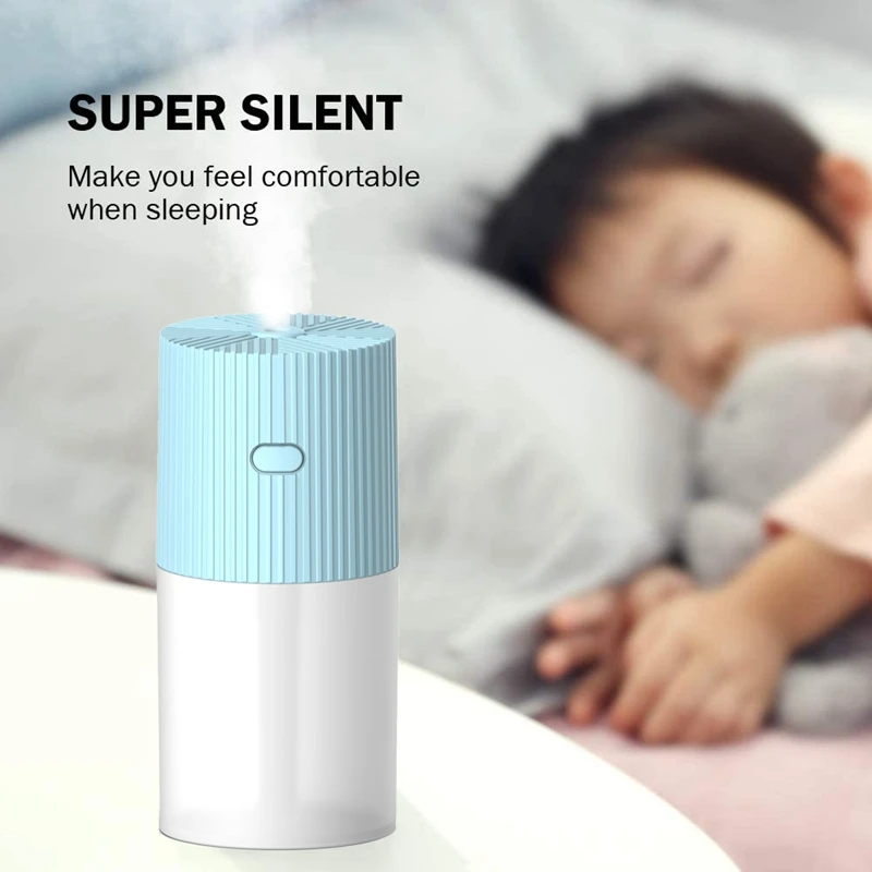 

USB Rechargeable Cool Mist Humidifier Night Light Essential Oil Diffuser, Ultra Quiet Desk Diffuser For Home Office Car