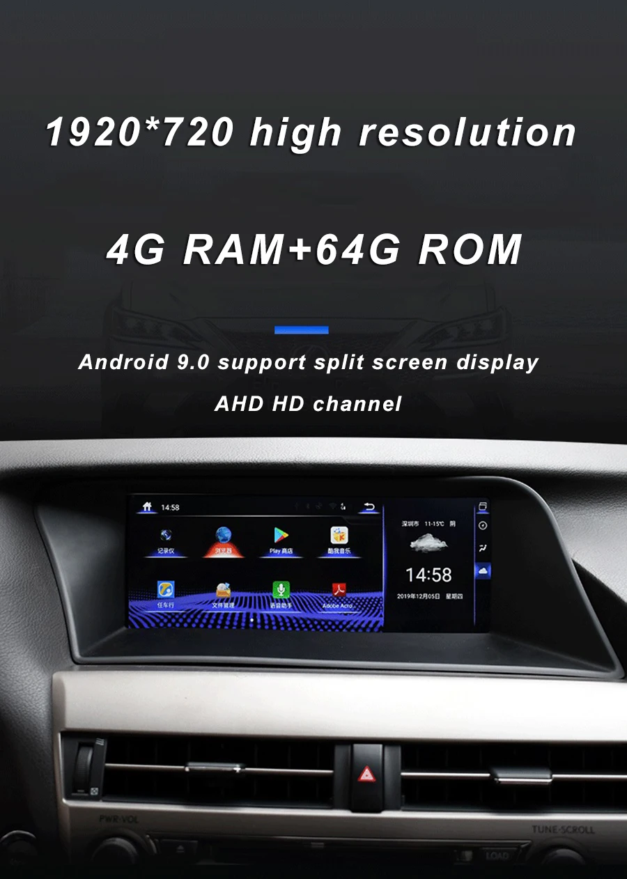 Автомобильная Автомагнитола Android 9 0 мультимедийный Головной блок для Lexus ES 240 250 300