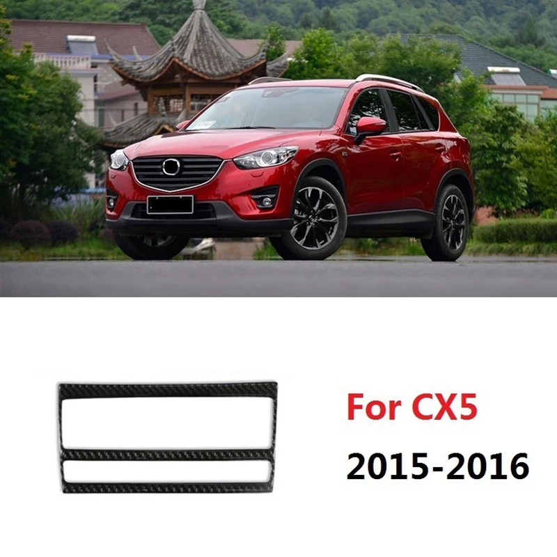 Для Mazda CX5 CX-5 2015 2016 отделка панели переключателя из углеродного волокна