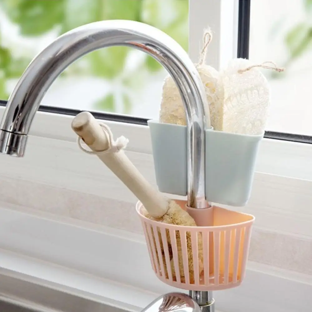 

1PC Rack Drain Rack Sink Plastic Hanging Basket Racks Basket Rack Faucet Spout Holder Supplies Kitchen Shelf Sponge Storage Y2V6