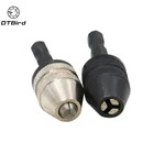 1 шт. быстрозажимный Сверлильный Патрон Отвертка Ударная дрель адаптер 14 ''шестигранным хвостовиком сверло инструмент мокасины; Цвет серебристый, черный Цвет