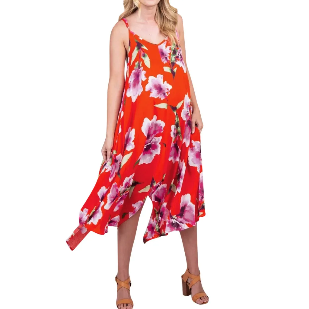 

Vestito elegante da donna elegante nuova estate vestito da donna incinta Casual con imbracatura floreale per abiti di maternit