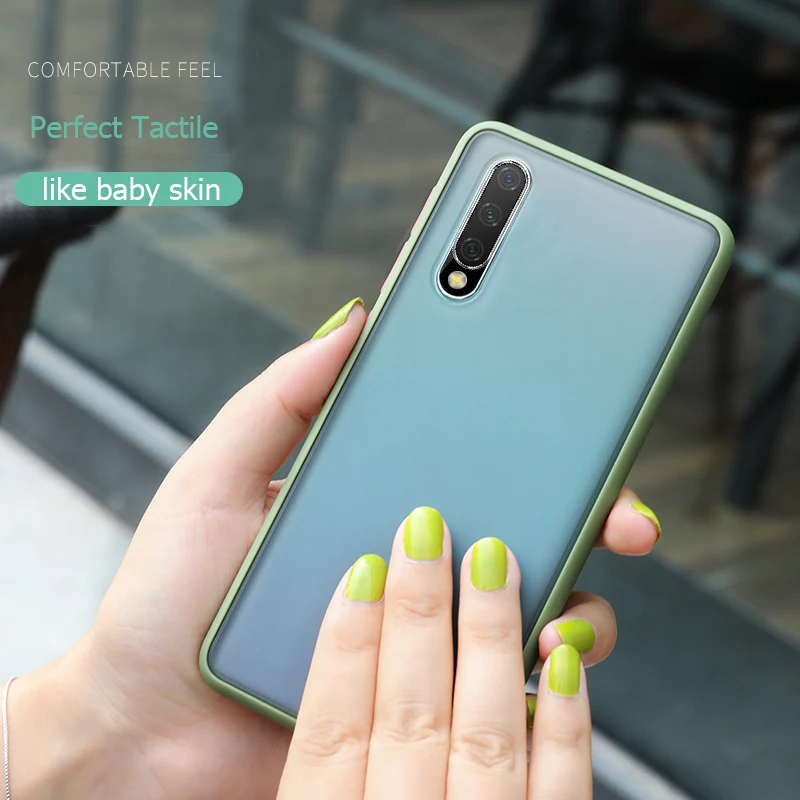 Matte Transparent Hard Case for Xiaomi MI CC9 A3 Lite Phone Cover Silicone Frame Shockproof Clear Transluce Back |