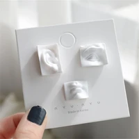 shangzhihua 2021 new korean trend fun acrylic eyes mouths ear studs fashion womens earring party jewelry gift
