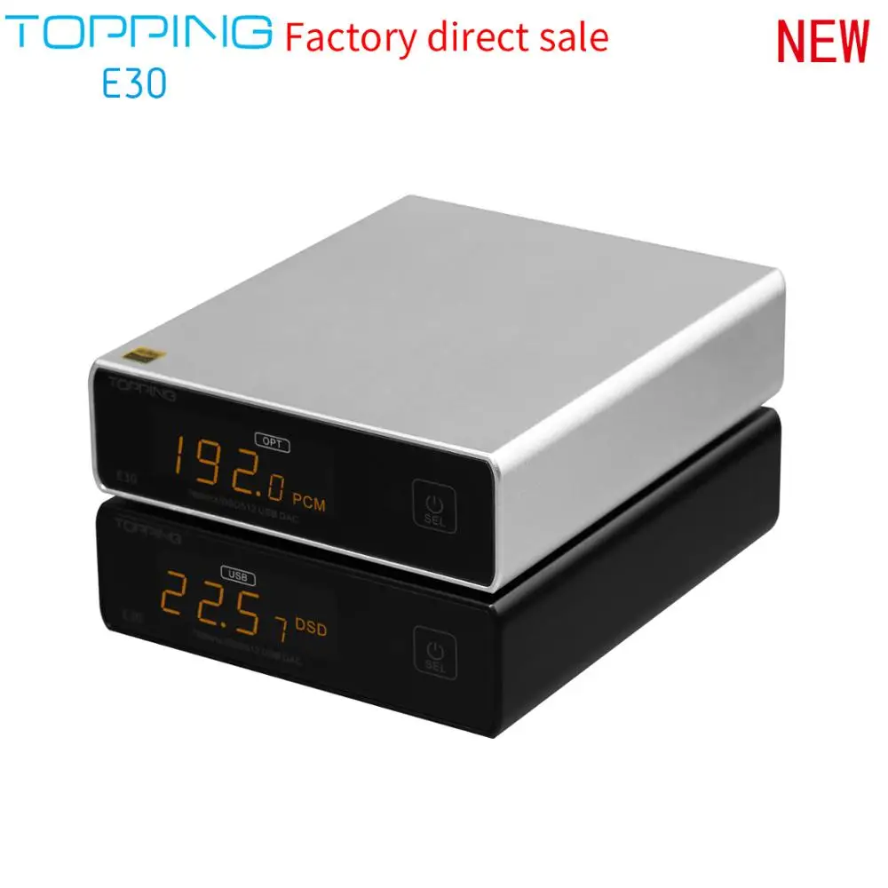 Новый цифро-аналоговый преобразователь TOPPING E30 AK4493 XU208 32 бит/768k DSD512 сенсорное