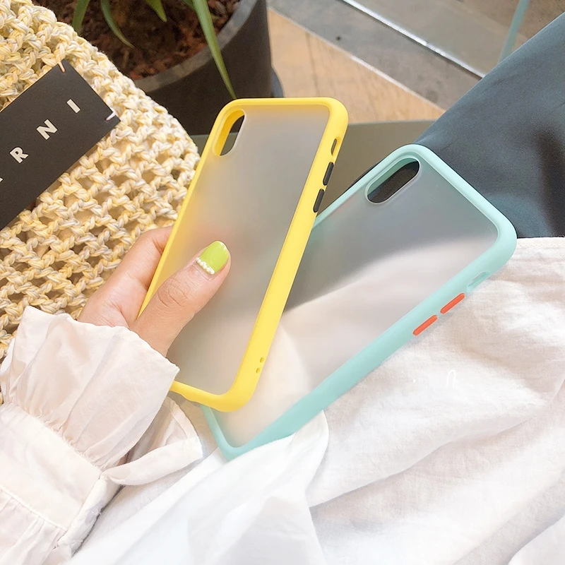 Ударопрочный жесткий чехол XBXCase для iPhone 11 Pro Max XS X XR SE 2 гибридные цветные матовые