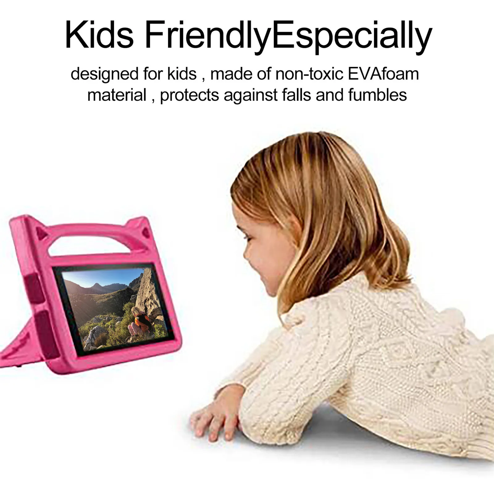 Для Kindle Fire/Kindle Fire HD 10 Kids Edition крышки корпуса для планшетов встроенный кронштейн и