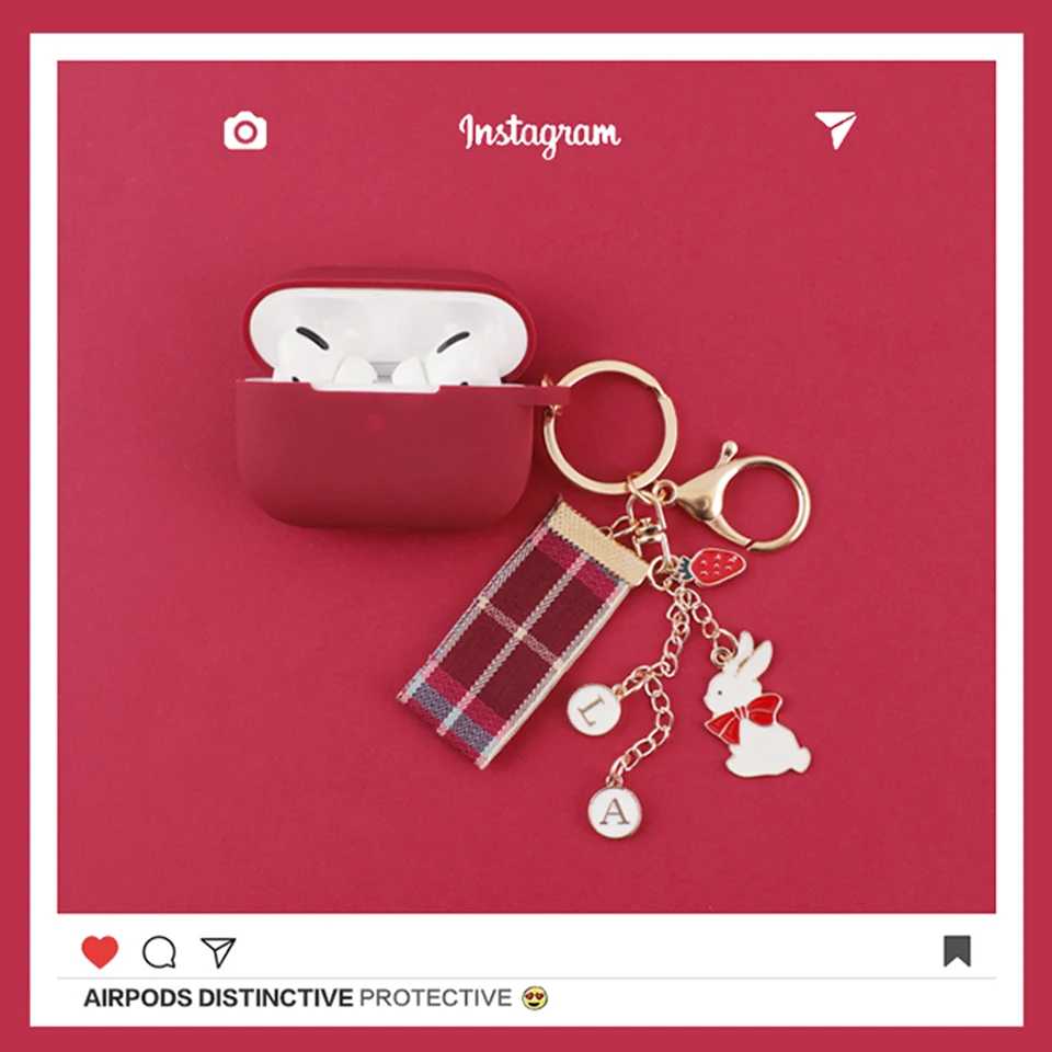 

Силиконовый чехол с милым корейским кроликом для APPLE AirPods Pro, чехол для AirPods, чехол для Bluetooth наушников, беспроводные наушники, гарнитура