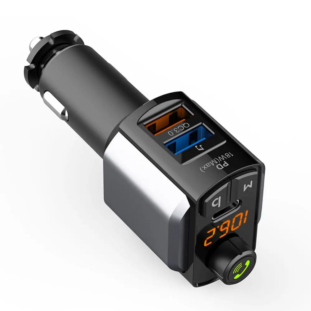 Автомобильный Bluetooth-передатчик громкой связи Fm-передатчик mp3-плеер быстрое