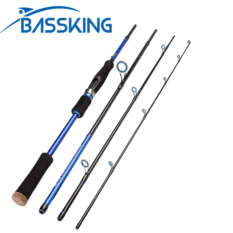 

BASSKING Spinning Rod 2.1m 2.4m 2.7m 2-8Lb 4 Secs M Power Carbon Lure Fishing Rods Travel Pesca Carp Fishing Stick Peche Olta