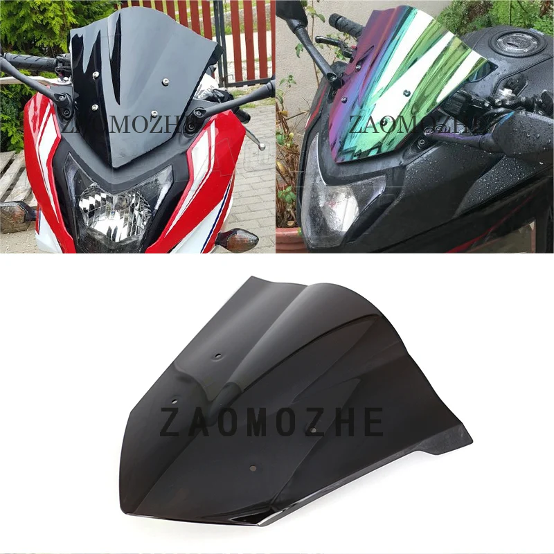 Мотоцикл лобовое стекло двойной пузырь ветровой щиток для Honda CBR650F CBR 650F 2014 2017