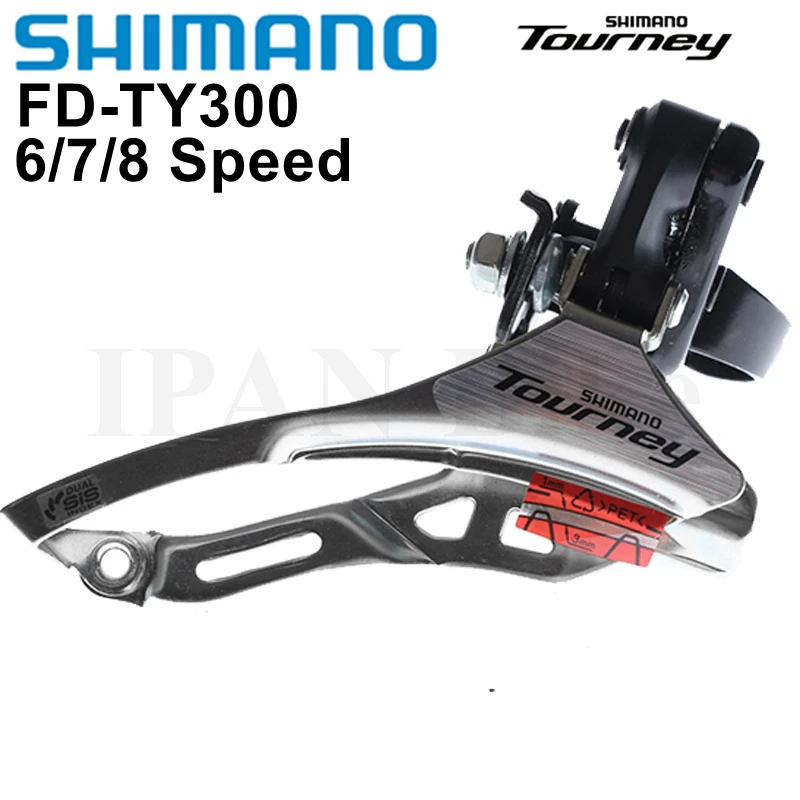 

Shimano Tourney TY300 Front Derailleur FD-TY300 Down/Top Swing Mountain Bike FD TY300 Band Mount 6/7/8 Speed 31.8/34.9mm