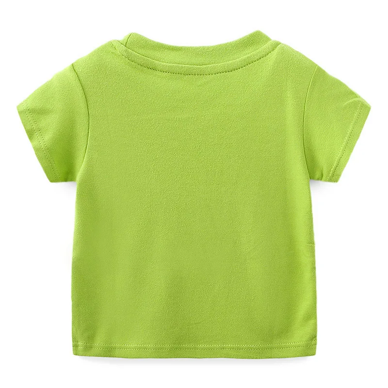Jumpingbaby/ г. Футболка для мальчиков; Детские футболки; летние топы; футболки для девочек; koszulka Tracktor koszulki meskie roupa menina Enfant