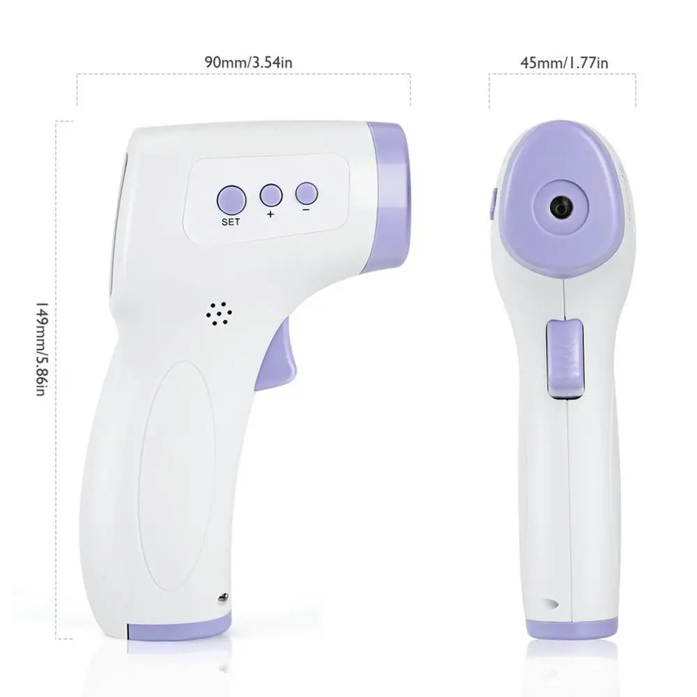 

Forehead Non-contact Infrared Body Thermometer Gun ABS for Adults Children Lcd Display Digital Laser Temperature Tool Free Ship