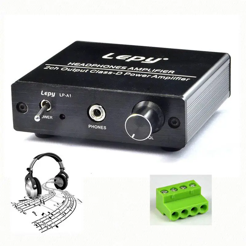 Lepy-a1 Digital Mini Headphone Power Car Amplifier HIFI 2 Channel High Bass Stereo Audio For Motorcycle Home Boat | Автомобили и