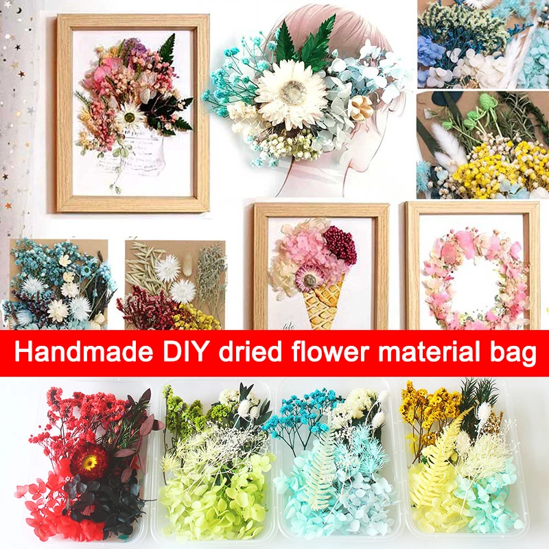 

Хо прессованный цветок микс сушеных цветов материал художественные Цветочные Декорации для DIY ароматерапия свечи открытка эпоксидная смол...