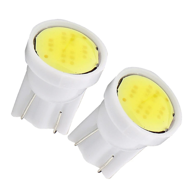 2/10 светодиодный т. Автомобильные светодиодные лампы T10 LED W5W COB с 6 чипами для