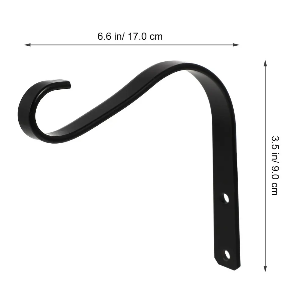 

2pcs Iron Indoor Outdoor Hanging Rack Wall Hook for Wind Chime Planter Lantern