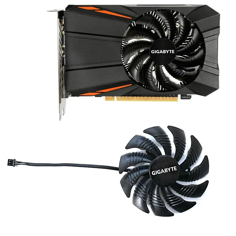 

Вентилятор для графической карты Gigabyte Geforce Gtx 1050 1050Ti Rx 550 560, 87 мм