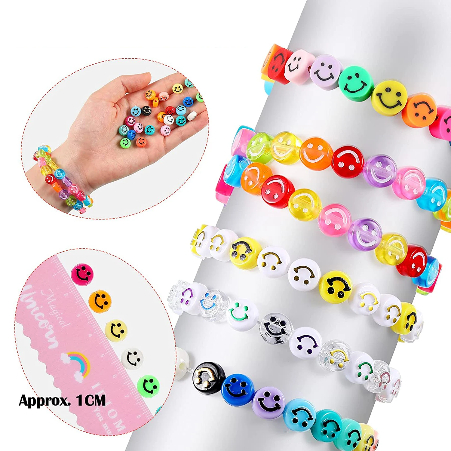 Жёлтые акриловые бусины с улыбающимся лицом полимерная глина разделительные