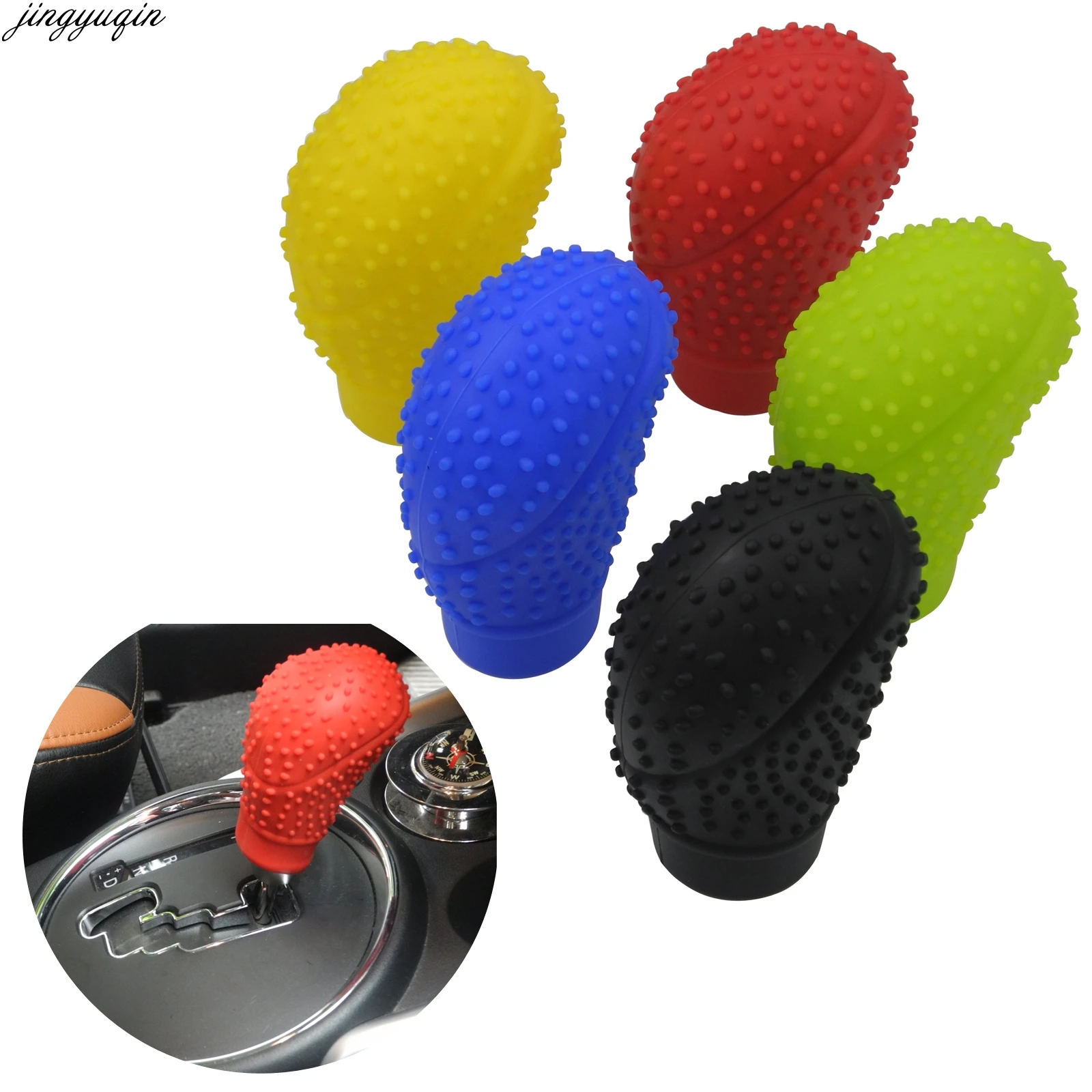 10 шт./лот автомобильный универсальный силиконовый чехол для рычага переключения