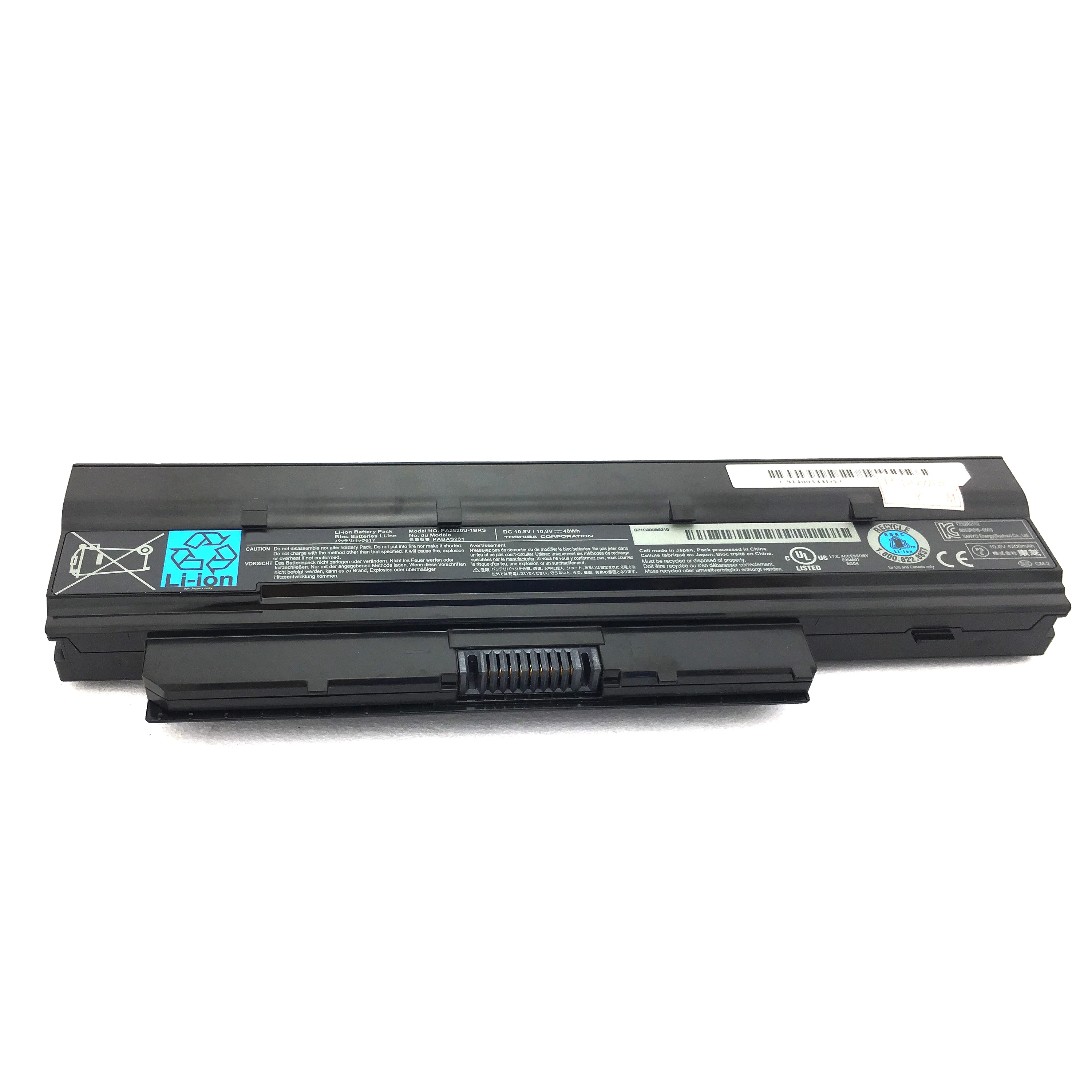 Оригинальный телефон с идентификацией ID батарея PABAS232 для Toshiba Mini NB500 NB505 NB525 T230 T235
