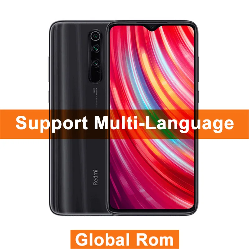 Global ROM Grey Xiaomi Redmi Note 8 Pro 8 Гб 128 ГБ MTK Helio G90T смартфон 64MP Quad задняя камера 6,5" полный экран мобильный телефон - Цвет: Global ROM Grey