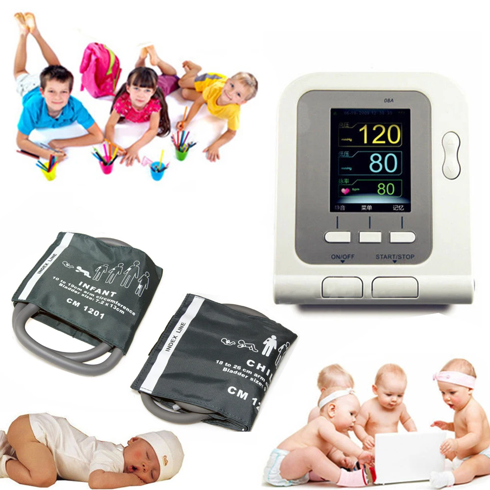 Цифровой монитор артериального давления 08A электронный сфигмоманометр для детей