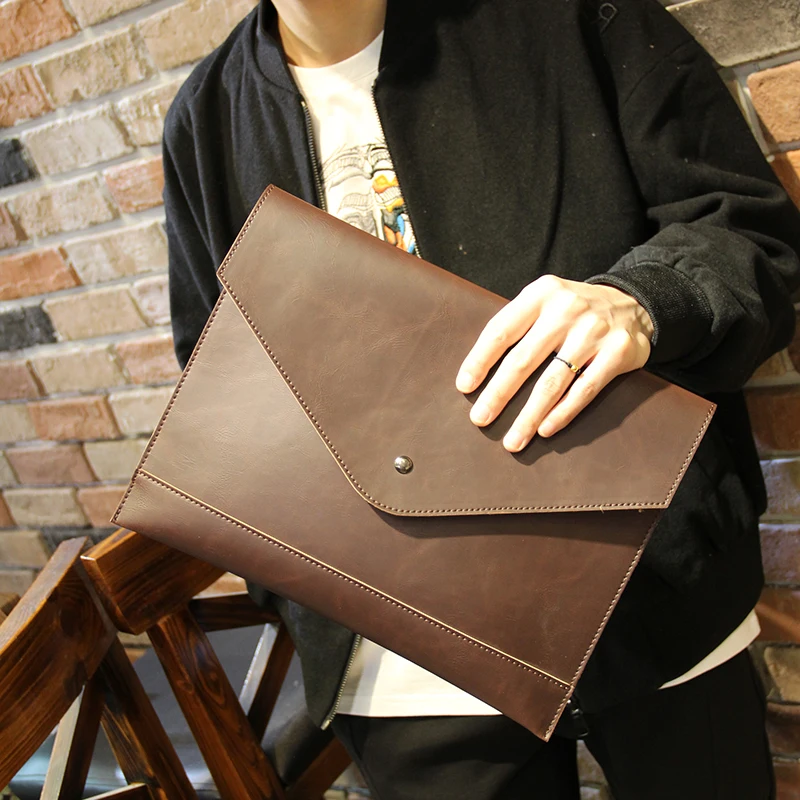 Повседневная Сумка конверт Xiao.p для мужчин Простой деловой клатч из