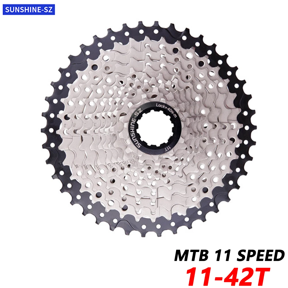 

SUNSHINE MTB 11 Speed 11-42T Cassette 11S 22S 33S Moutain Bike Flywheel 11V K7 Sprocket Parts For M7000M8000 M9000 X1 X01 NX XX1