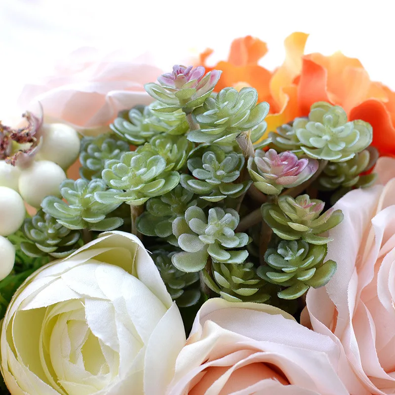 

Creative Bride Wrist Corsage Wedding Bouquet Multicolor Bridesmaid Dress Decorative Brooch