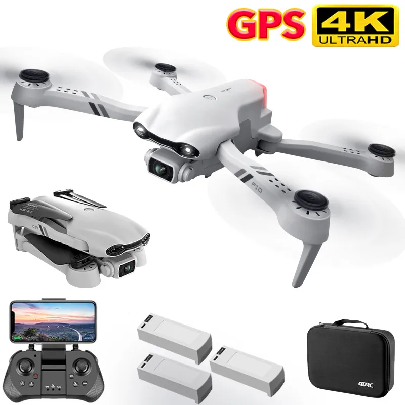 4DRC-Dron profesional con c&aacute;mara dual, cuadric&oacute;ptero 4K HD con GPS, 5G, WIFI, de &aacute;ngulo ancho FPV, transmisi&oacute;n en tiempo real rc distancia 2 km, 2021-0