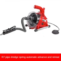 220v autofeed electric sewer pipe dredging machine toilet kitchen 19 38mm pipe cleaning machine pipe dredger drain cleaner 120w