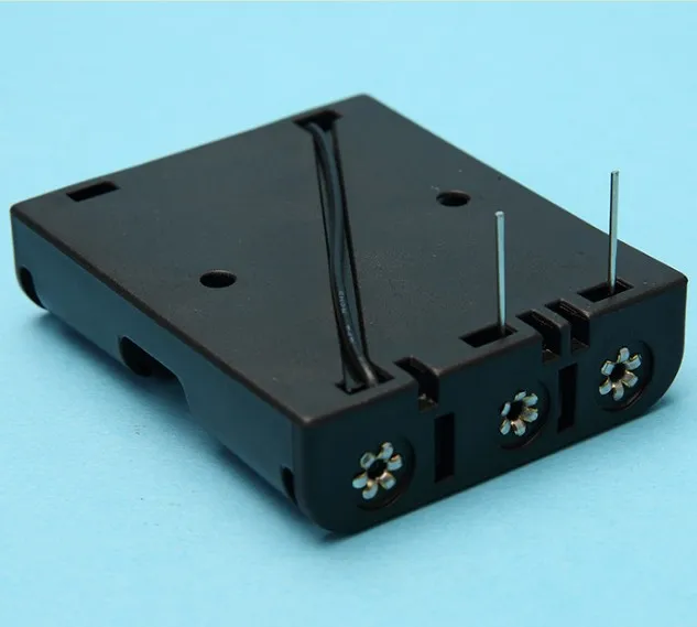 Пластиковый держатель батарейного отсека 4 5 в 3 AA 3AAA с крышкой переключателя