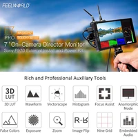 feelworld f7 pro 4k monitor 7 inch on camera dslr field monitor 3d lut touch screen ips hdr 5060hz 1920x1200 video cameras