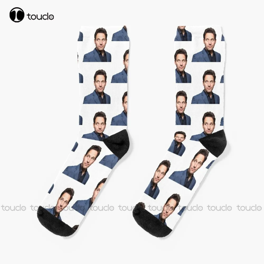 Мужские носки до щиколотки Paul Rudd, черные носки с высоким разрешением, 2 цвета, на Рождество, Новый Год, День благодарения, для взрослых и подростков, на заказ