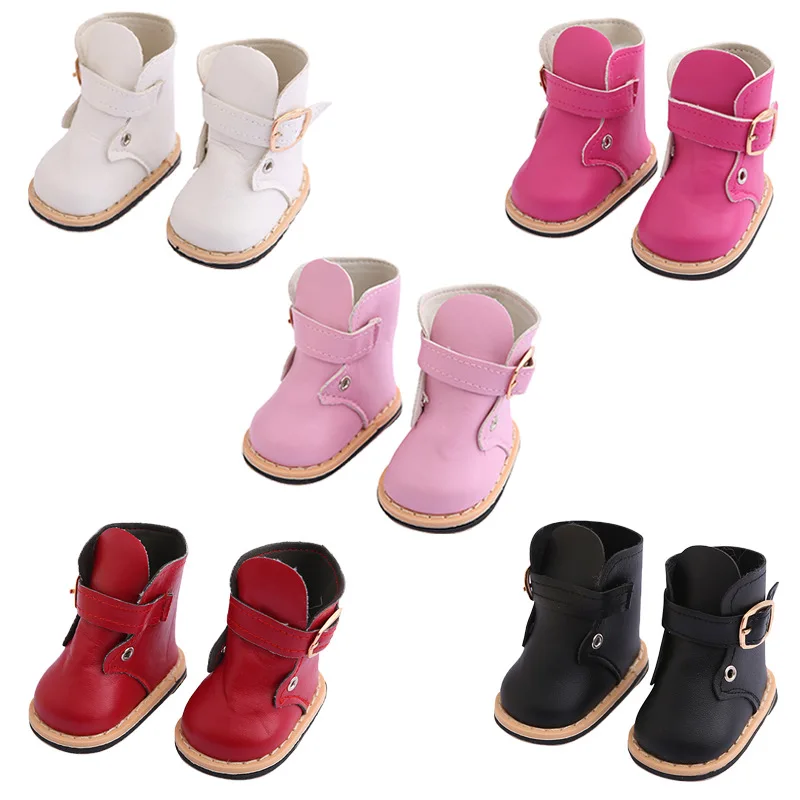 

Baby New Born Fit 17 inch 43cm Doll Clothes Accessories Red Black White Boots For Baby Birthday Gift