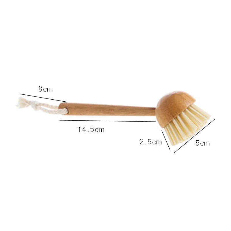 

Hokerbat 2021 Natural Bamboo Long Handle Brush Kitchen Dish Pan Pot Washing Cleaning Brush Household Kitchen Cleaning Products