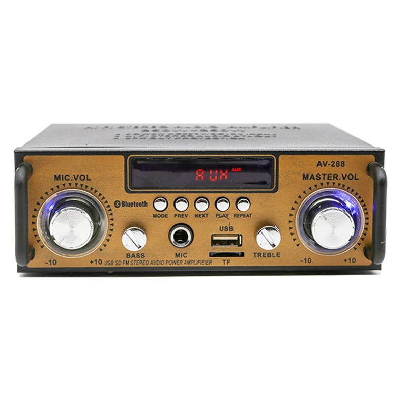 

HFES Audio Bluetooth 2 Channel Sound Power Stereo Amplifier For Speakers Home Voice Constant Resistance Power Amplifier