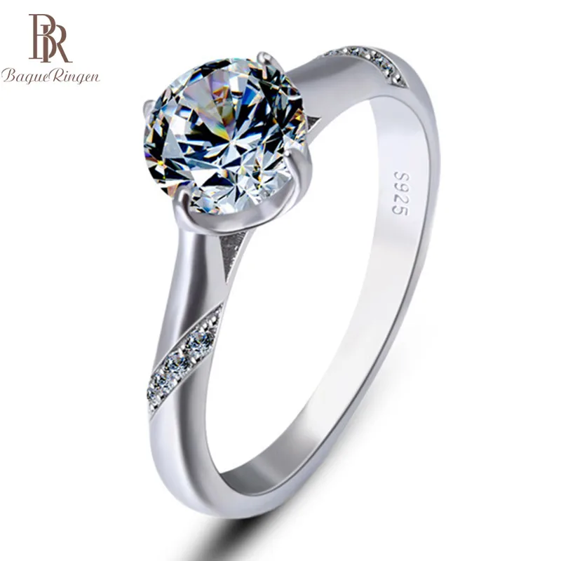 Bague Ringen кольца для женщин Стерлинговое Серебро 925 Мода классический темперамент Свадьба Помолвка подарки на день Святого Валентина высокое качество